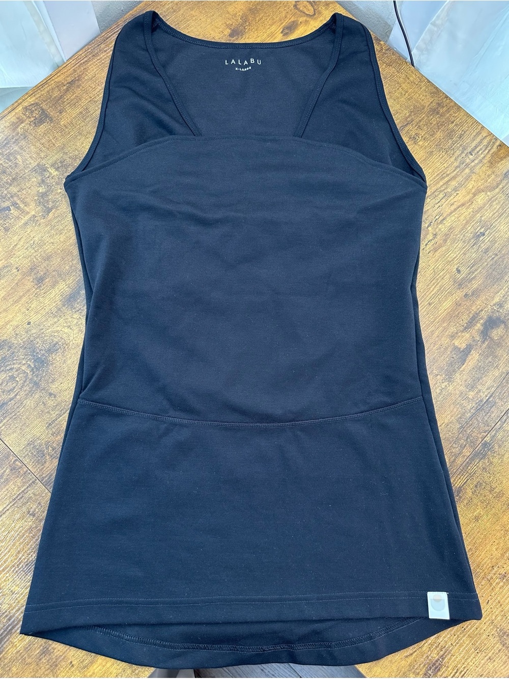 Lalabu Women’s Soothe Shirt Tank, Black XL Maternity - Picture 7 of 15